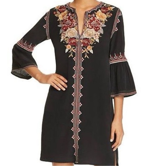 Johnny Was heavily embroidered silk Artemis dress NWT (oversized) - Picture 8 of 15